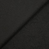 Jacquard de polyester tropique fond noir