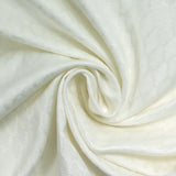 Jacquard en satin de coton élasthanne blanc cassé