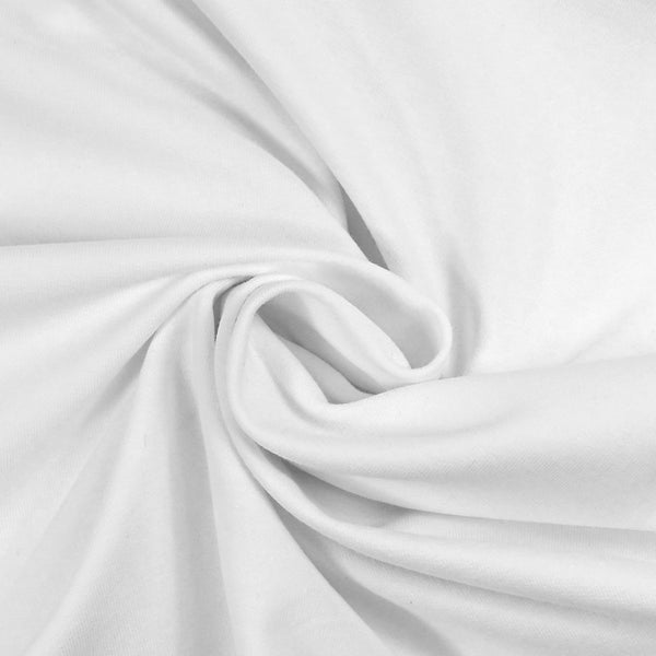 Jersey French Terry Organic White Cotton