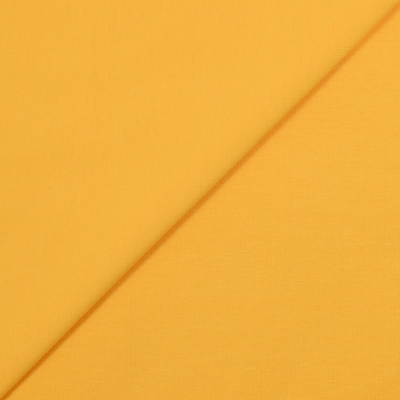 Jersey de algodón orgánico amarillo