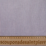 Blue, pink and white striped cotton