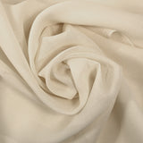 Crêpe georgette de soie rayé ivoire