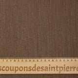 Sergé de polycoton marron