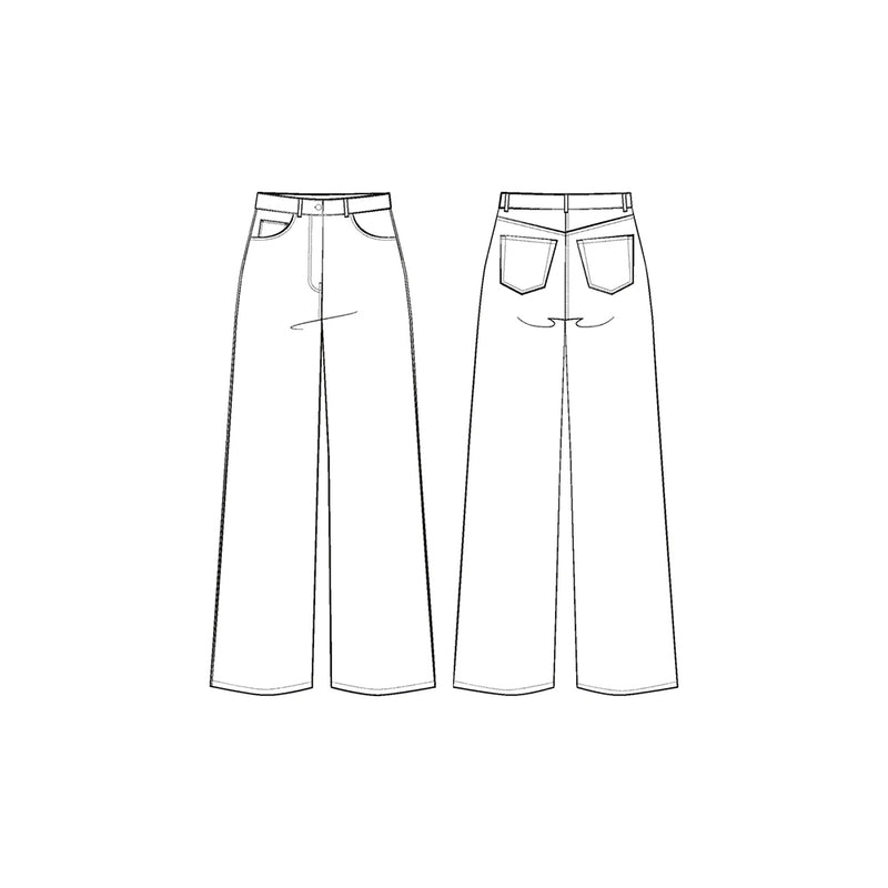 Patron de couture jean RONSARD