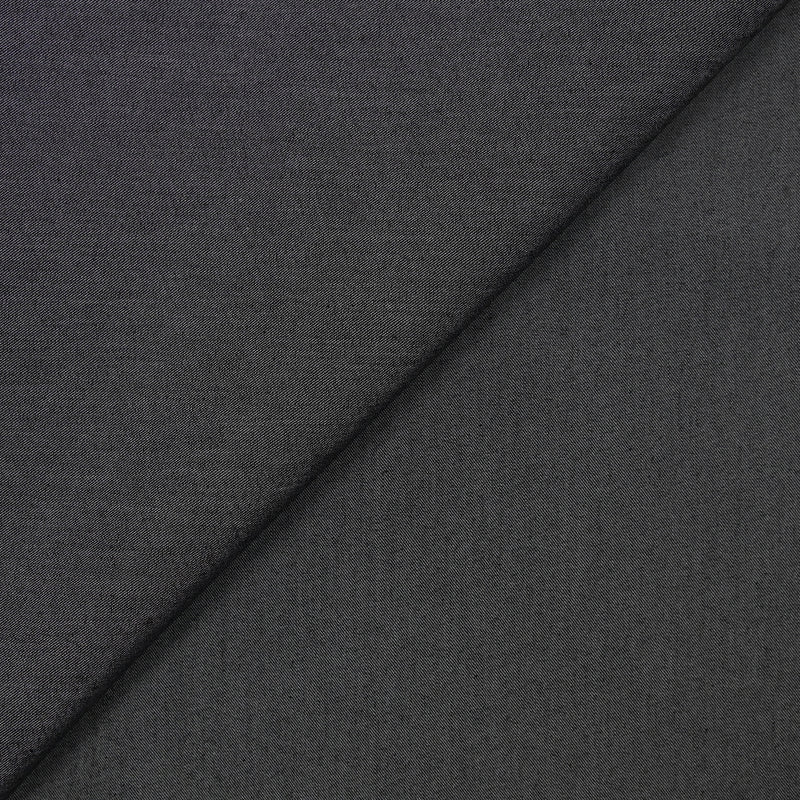 Chambray de coton fin noir