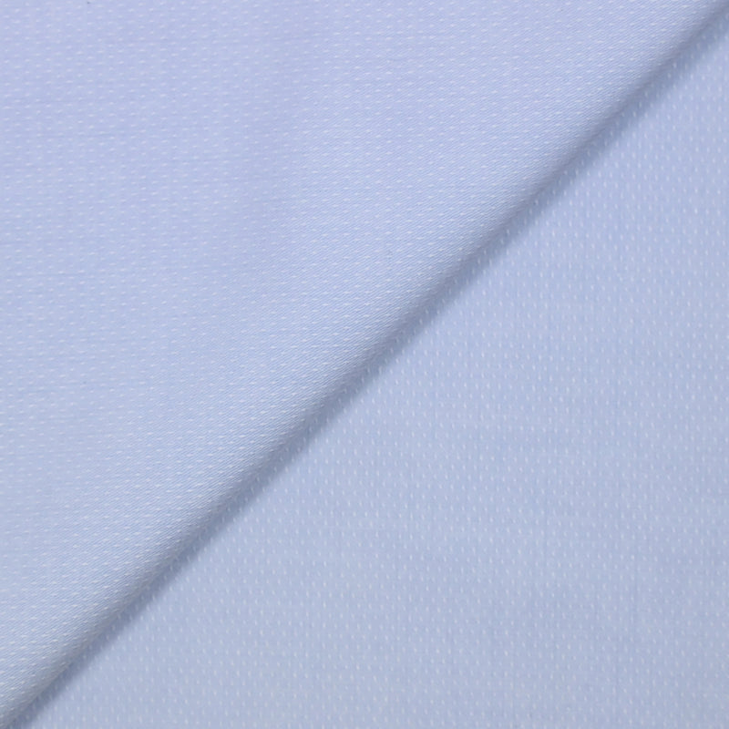 Coton chemise fantaisie tête d'épingle bleu clair