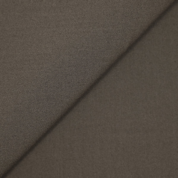 Crêpe polyester taupe