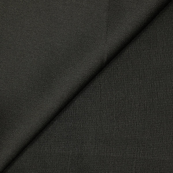 Crêpe satin de polyester kaki foncé