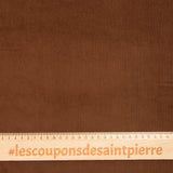 Velours de coton côtelé 2mm marron