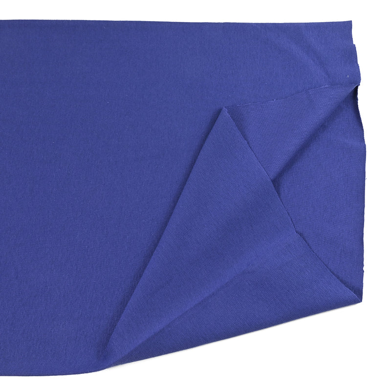Bord-côte tubulaire bleu indigo vendu au mètre