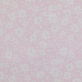 Piqué de coton imprimé fleurs printanière fond rose clair