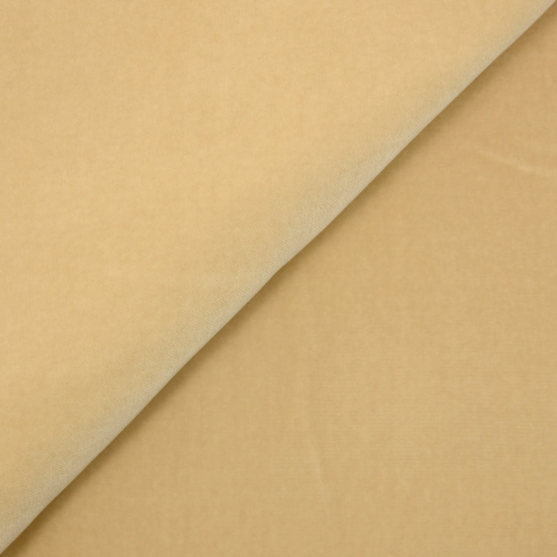 Velours de coton ras beige clair