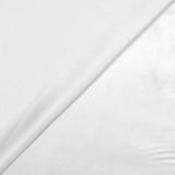 Satin polyester silky blanc