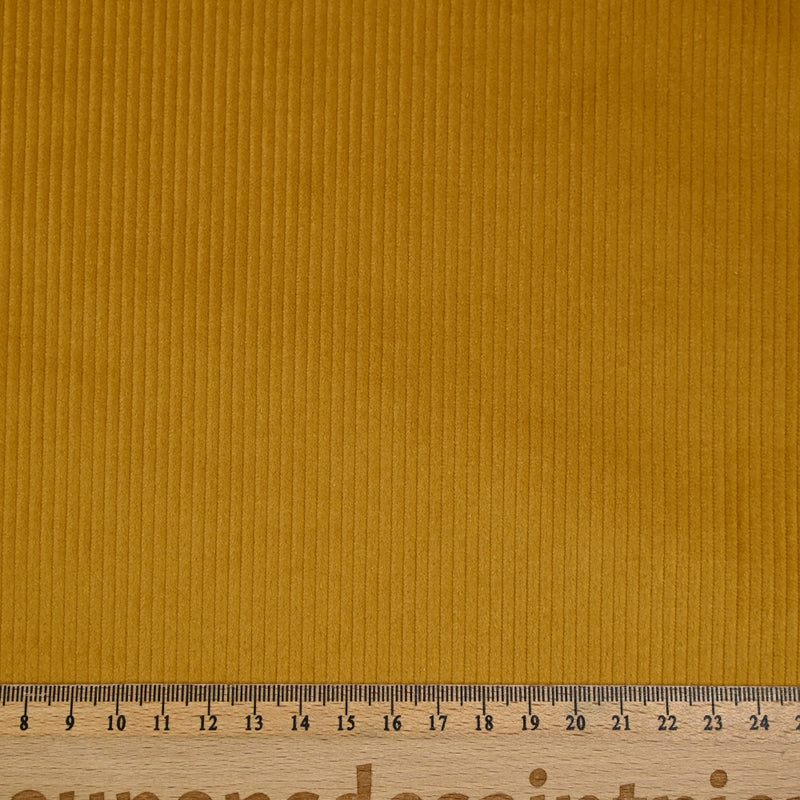 Velours côtelé de coton 3mm moutarde épicée