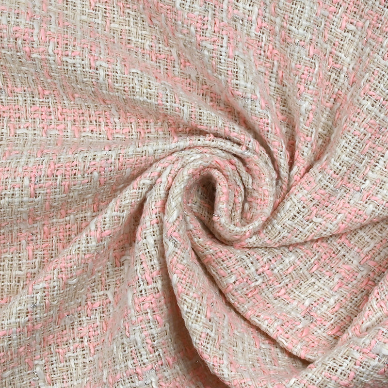 Tweed de polyester lurex Margaret rose