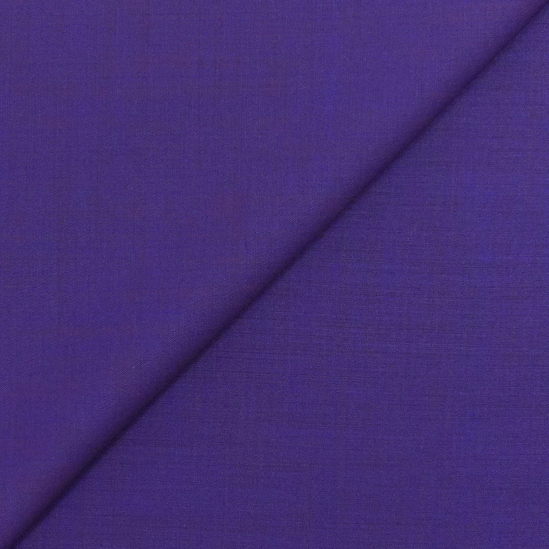 Toile laine et polyester violet changeant