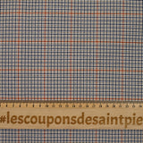 Polyviscose Lurex prince de galles Lilia orange