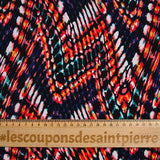 Jersey polyester imprimé multicolore
