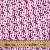 Cotton poplin printed circles and pink backgrounds