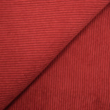 Velours polyester côtelé rouille