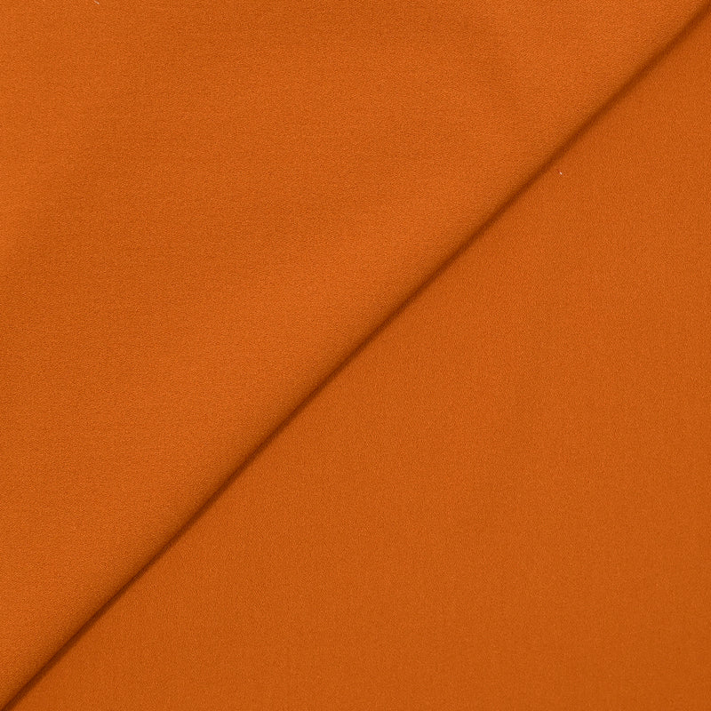 Crêpe élasthanne polyviscose orange