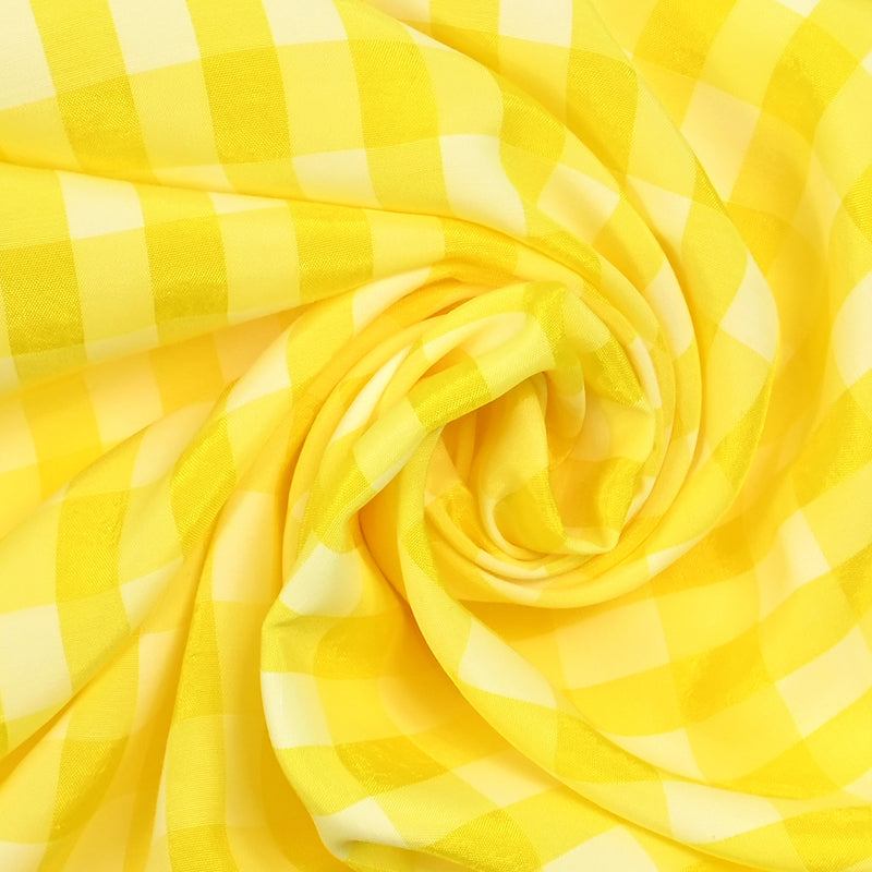 Estelle plated polyviscose yellow background