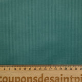 Velours côtelé de coton 1mm bleu sarcelle