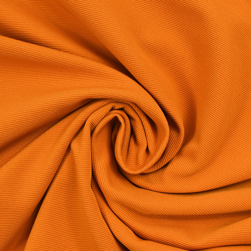 Maille de polyester ottoman orange