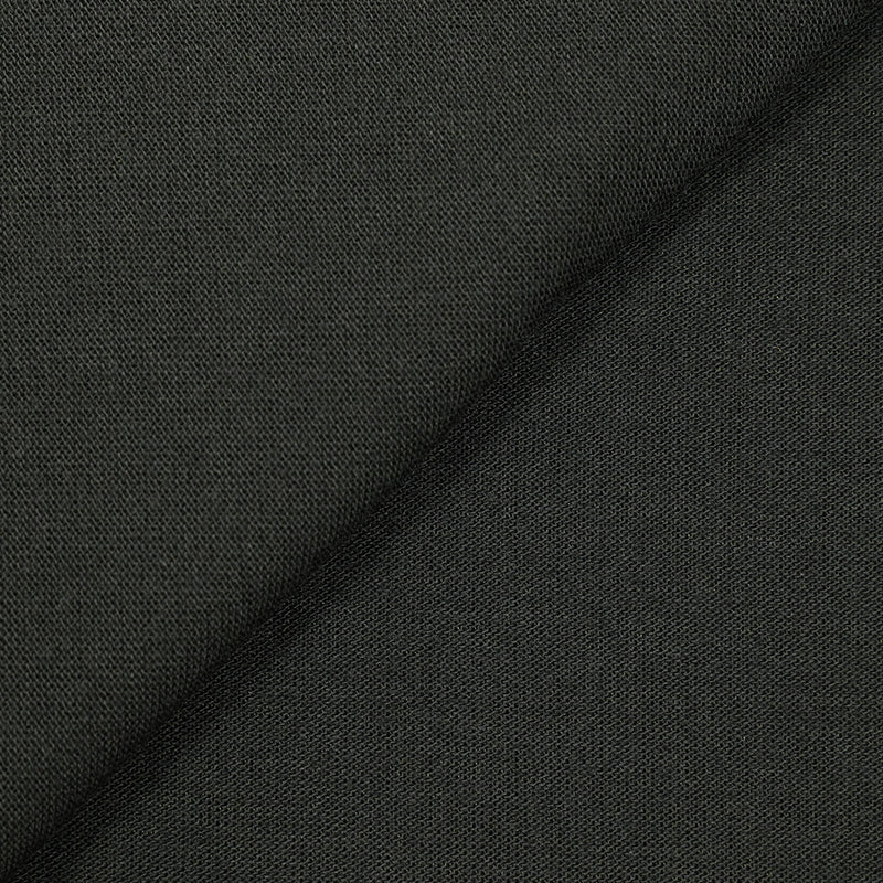 Jersey de coton fin et doux noir