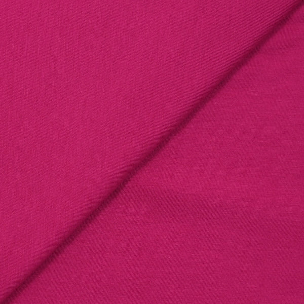 Jersey de coton fin fuchsia
