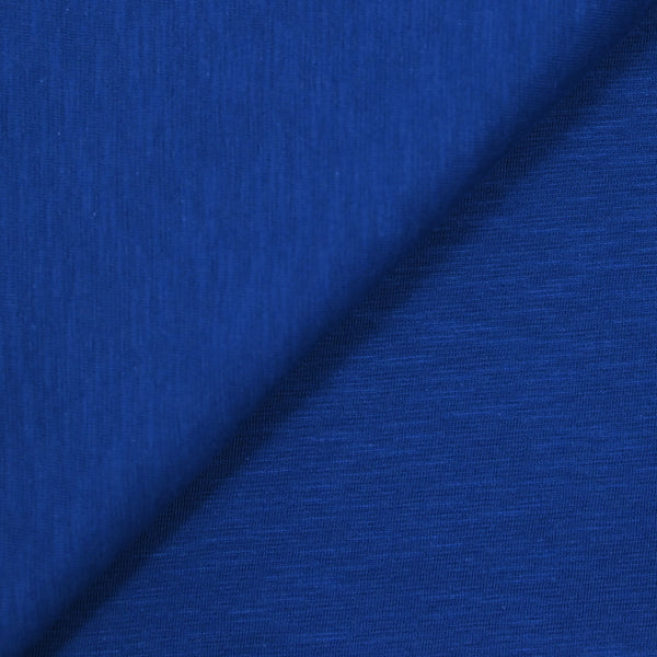 Jersey de coton flammé bleu atlantique