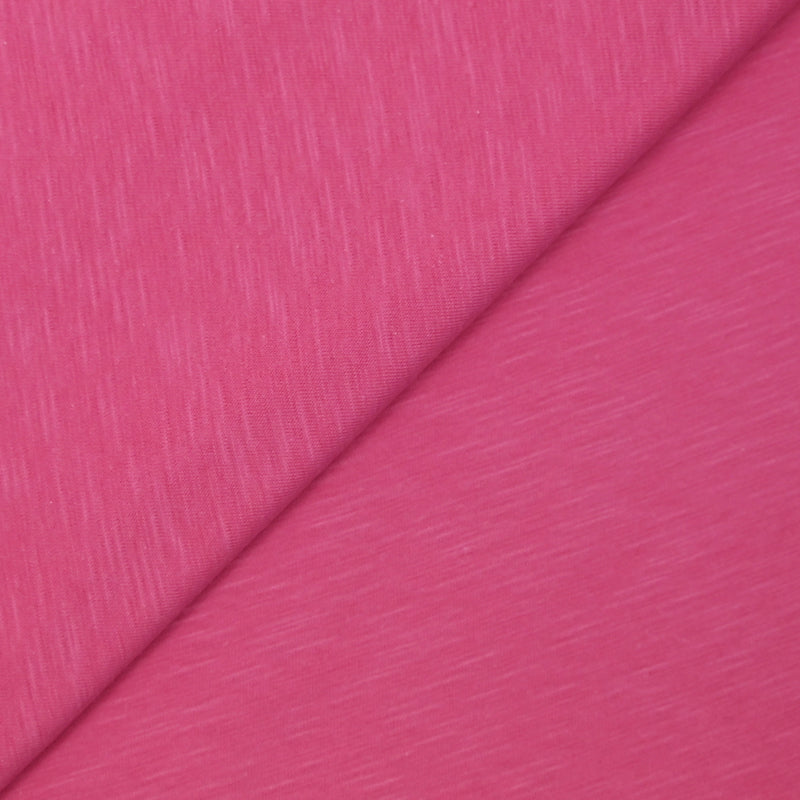 Jersey de coton flammé rose