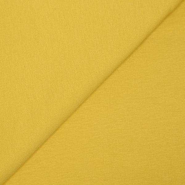 Jersey de coton french terry jaune tournesol