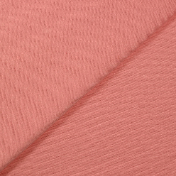 Jersey de coton interlock rose
