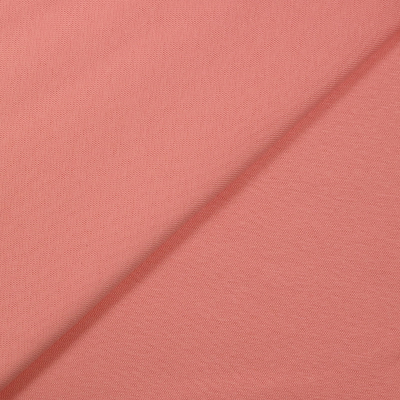 Jersey de coton interlock rose