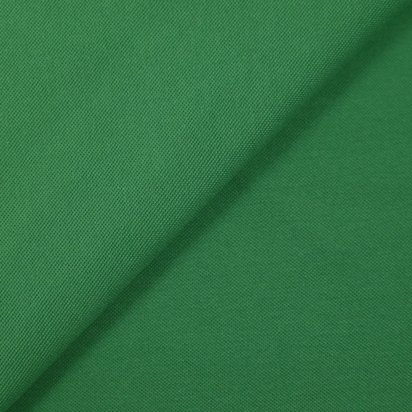 Jersey de coton piqué vert synthétique
