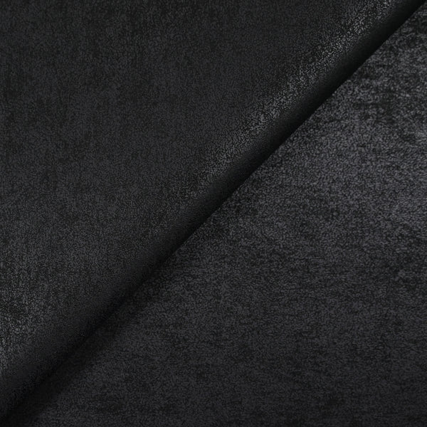 Jersey de polyester craquelé noir