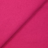Maille coton unie fuchsia envers éponge