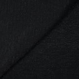 Maille de polyester rayures lurex fond noir