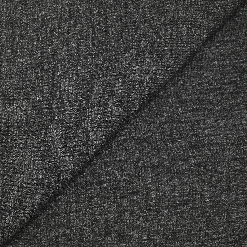 Maille fine polyester gris chiné