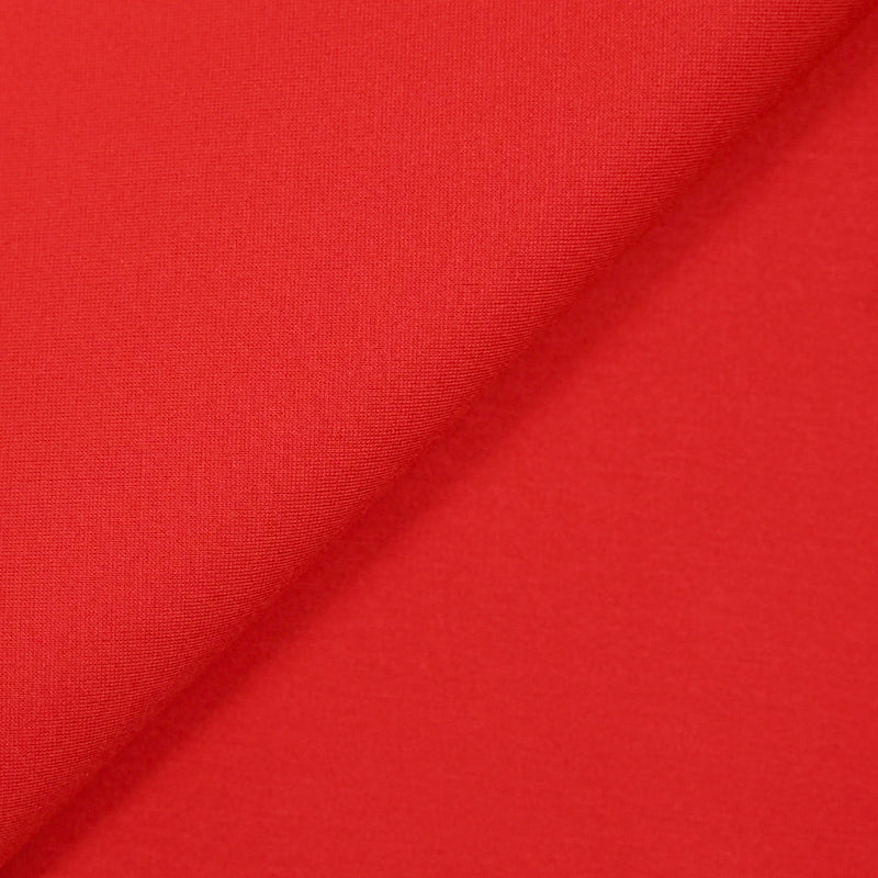 Maille milano polyester rouge corail