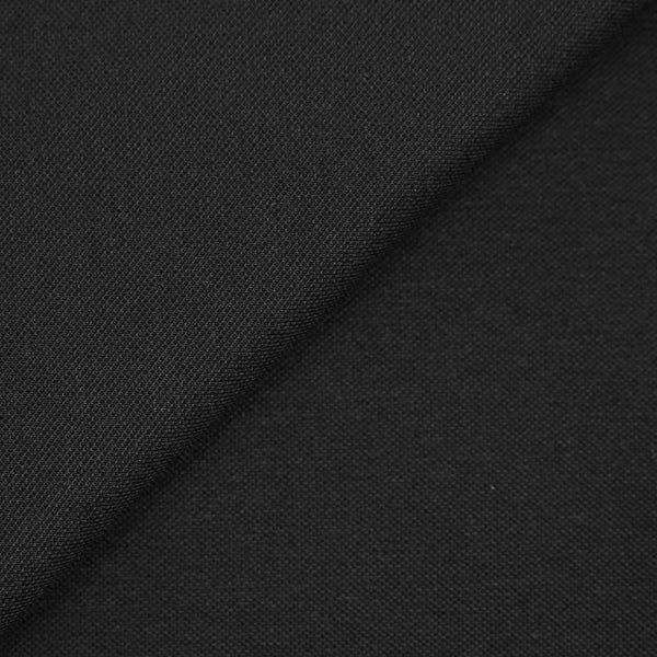 Maille polo coton élasthanne noir