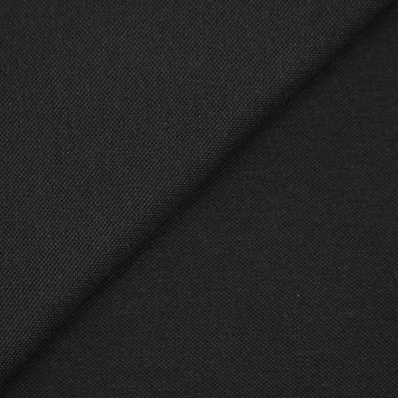 Maille polo coton élasthanne noir