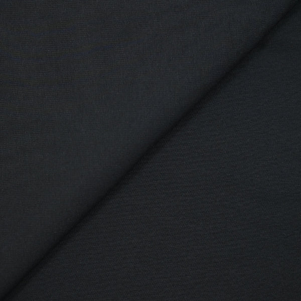 Molleton de coton Bio élasthanne fin french terry noir