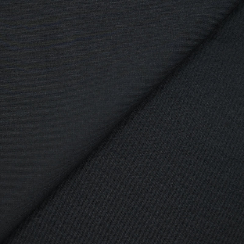 Molleton de coton Bio élasthanne fin french terry noir