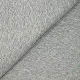 Molleton de coton élasthanne french terry gris galet