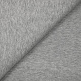 Molleton de coton french terry doux gris chiné