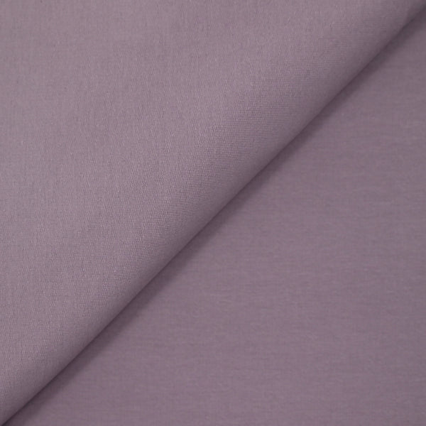 Molleton de coton french terry doux mauve antique