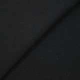 Molleton de coton lurex french terry doux noir