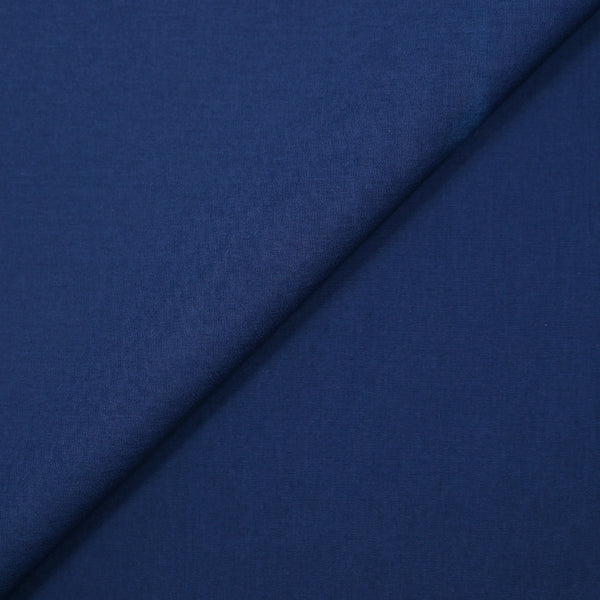 Popeline de coton bleu marine